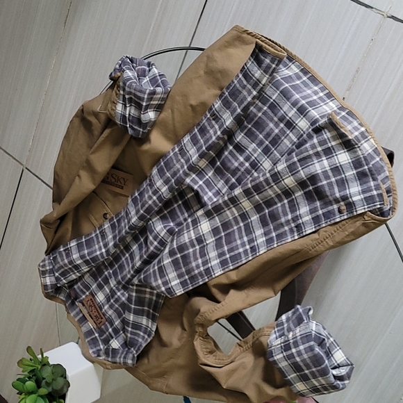 BigSky Outfitters canvas flannel shirt szM - Picture 3 of 7